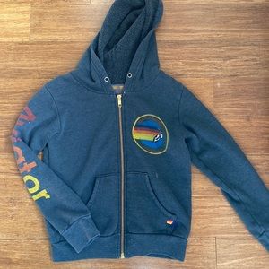 Aviator nation zip up hoodie size 10